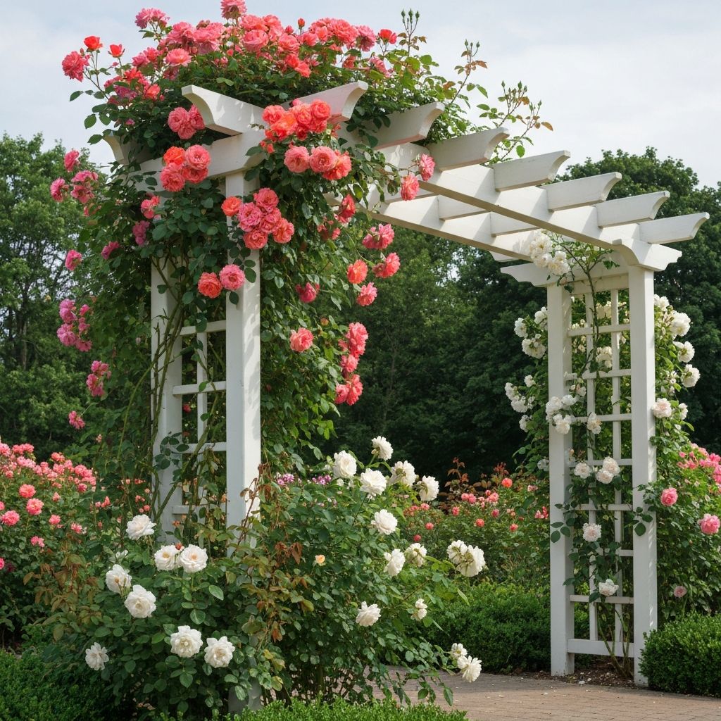 Rose garden arbor