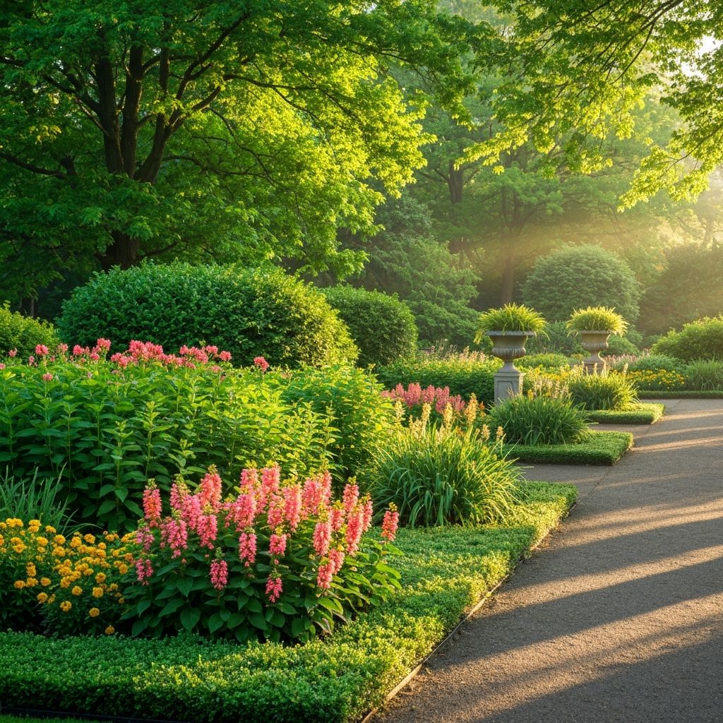 Lush botanical garden
